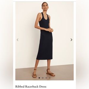 Vince Racerback ribbed midi dress- NWT